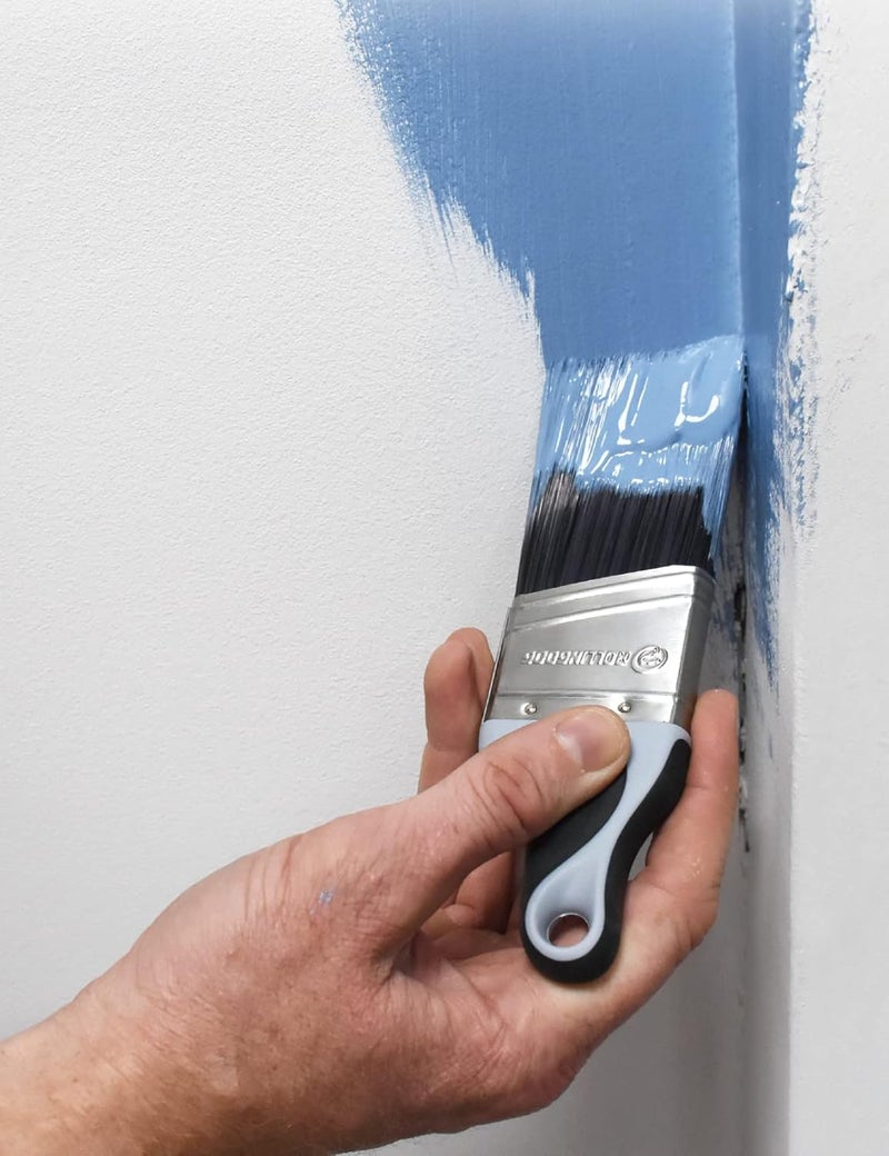 Rolling Dog 2 Inch Trim Paint Brush - 1PC 50mm Angled Sash Paint Brush and 1PC Pointed Round Trim Brush for Painting Walls - Image 4